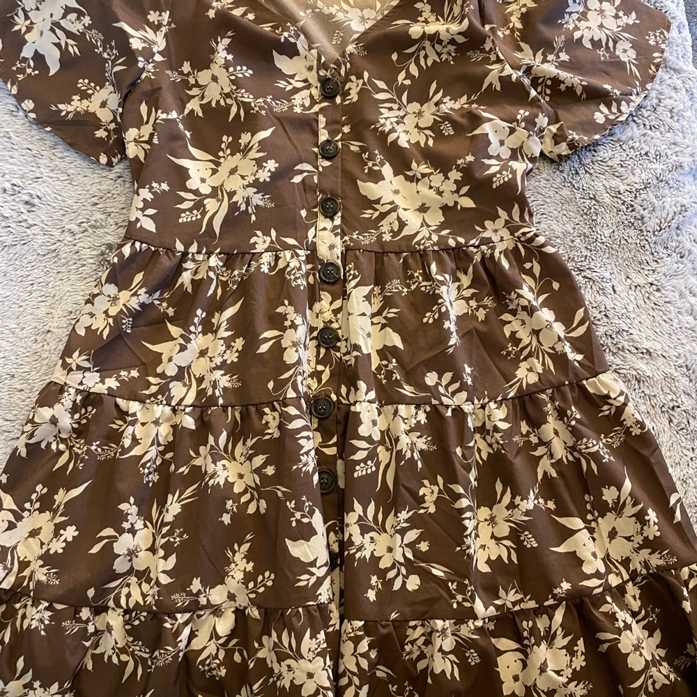 Floral dress ladies size medium